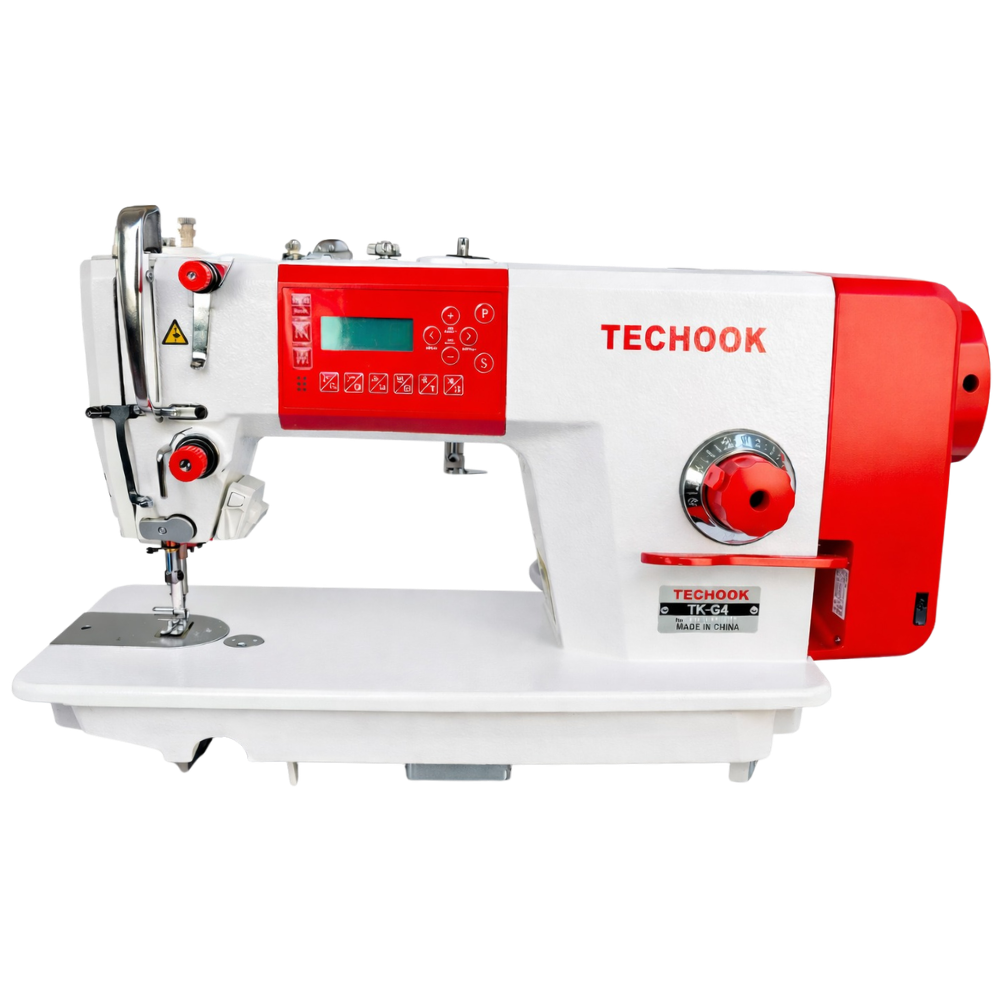 Máquina de costura eletrônica Techook com tecnologia direct drive